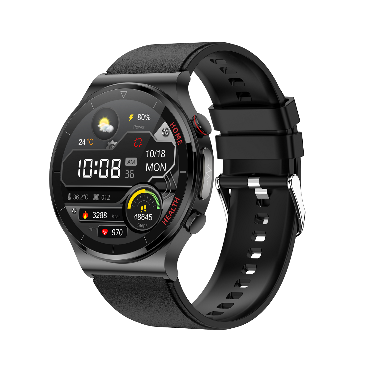 PH300pro Laser High Precision ECG/EKG Blood Glucose Measurement Suga Pro Health Smart Watch
