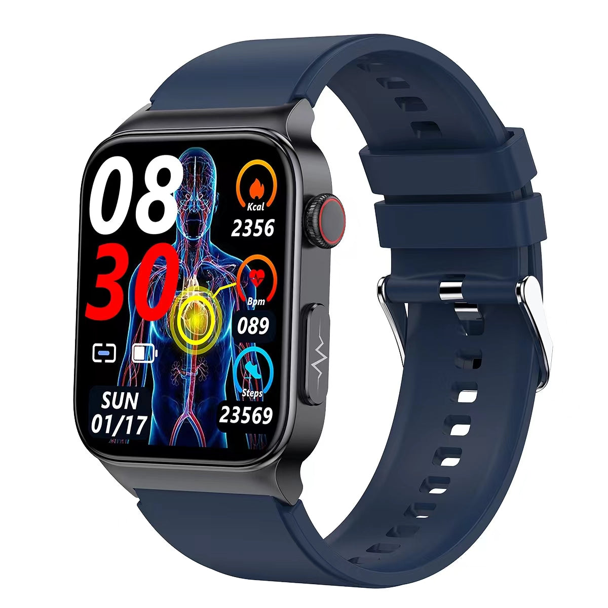 Blood Glucose Smart Watch ECG+PPG Heart Rate Blood Pressure Health Watches