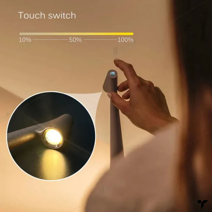 Cordless LED Touch Table Lamp – Modern Rechargeable Bedside Light