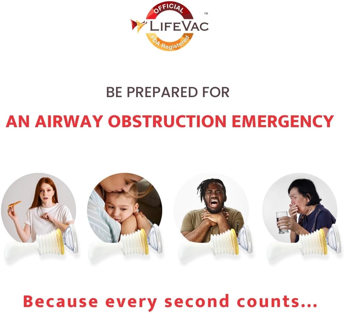 Lifevac Anti-Choking Device Adult and Child Non-Invasive Choking First Aid