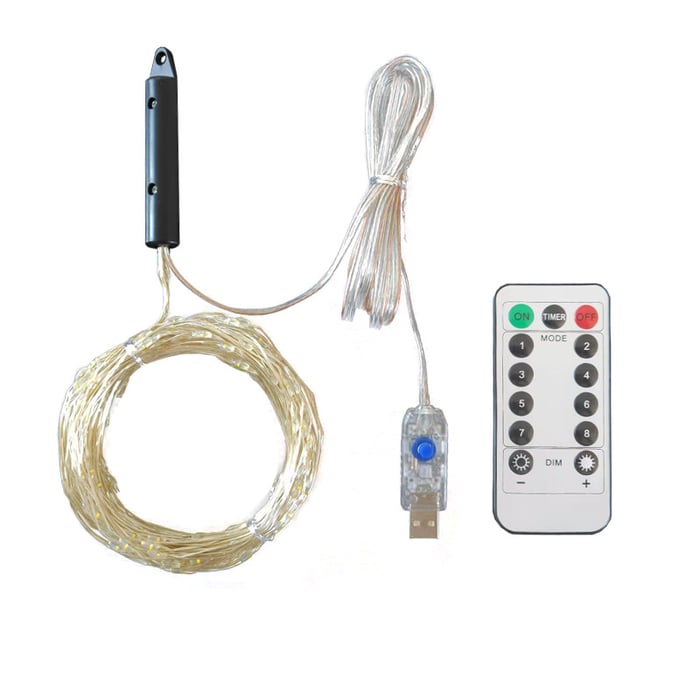 Christmas LED Firefly Twinkle String Lights – 8 Modes, 100–600 LEDs