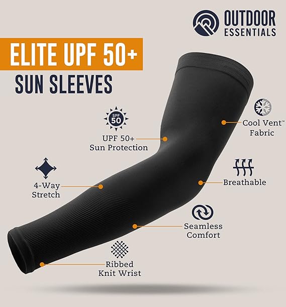 Outdoor Essentials UV Sun Protection Arm Sleeves