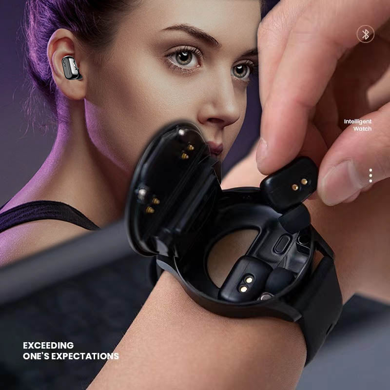 2 IN 1 Smartwatch With Earphones