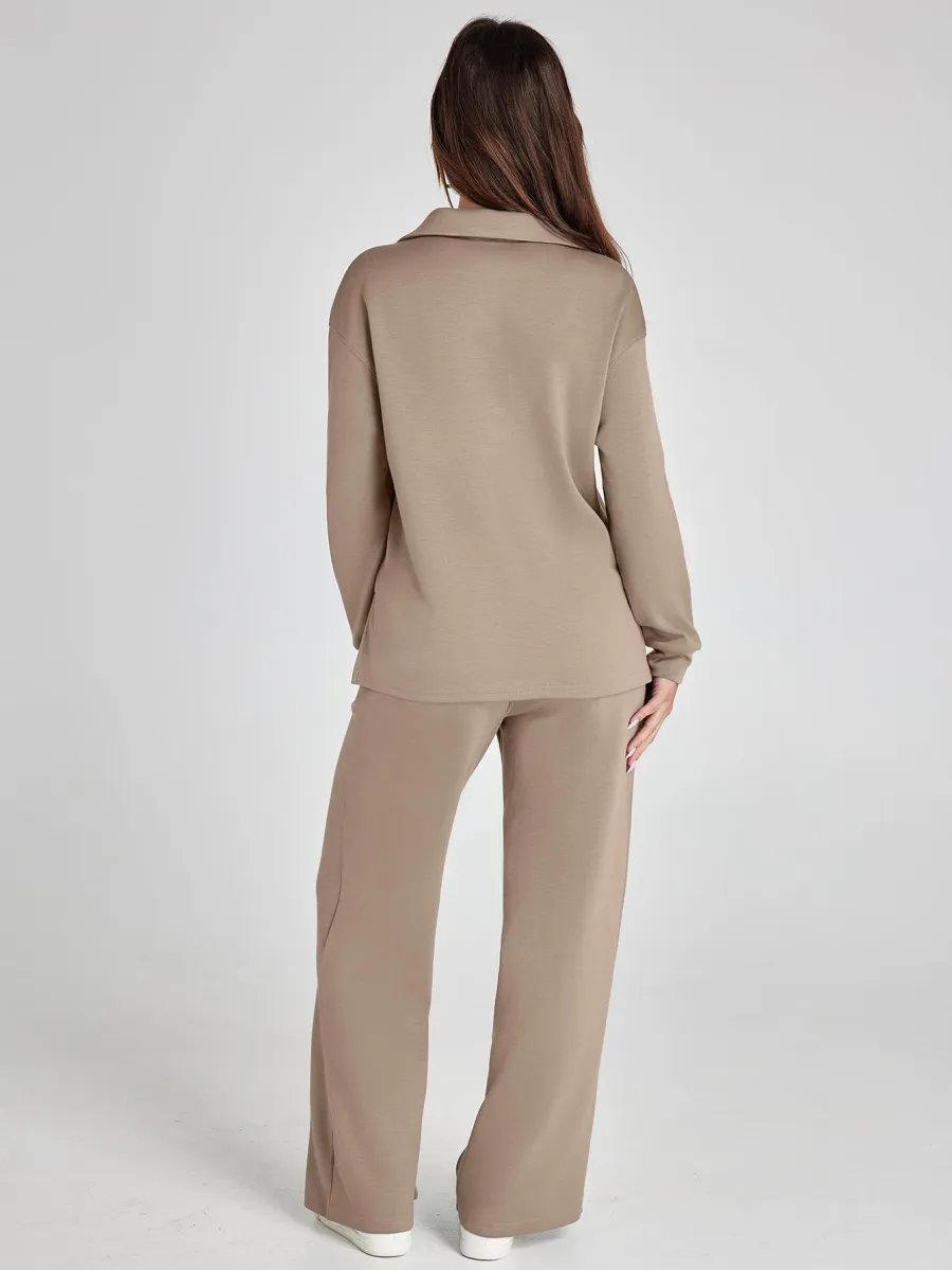 Constituent Women's 2 Piece Sets Outfits Casual Long Sleeve Sweatsuits Sets (🔥Same as in the video)