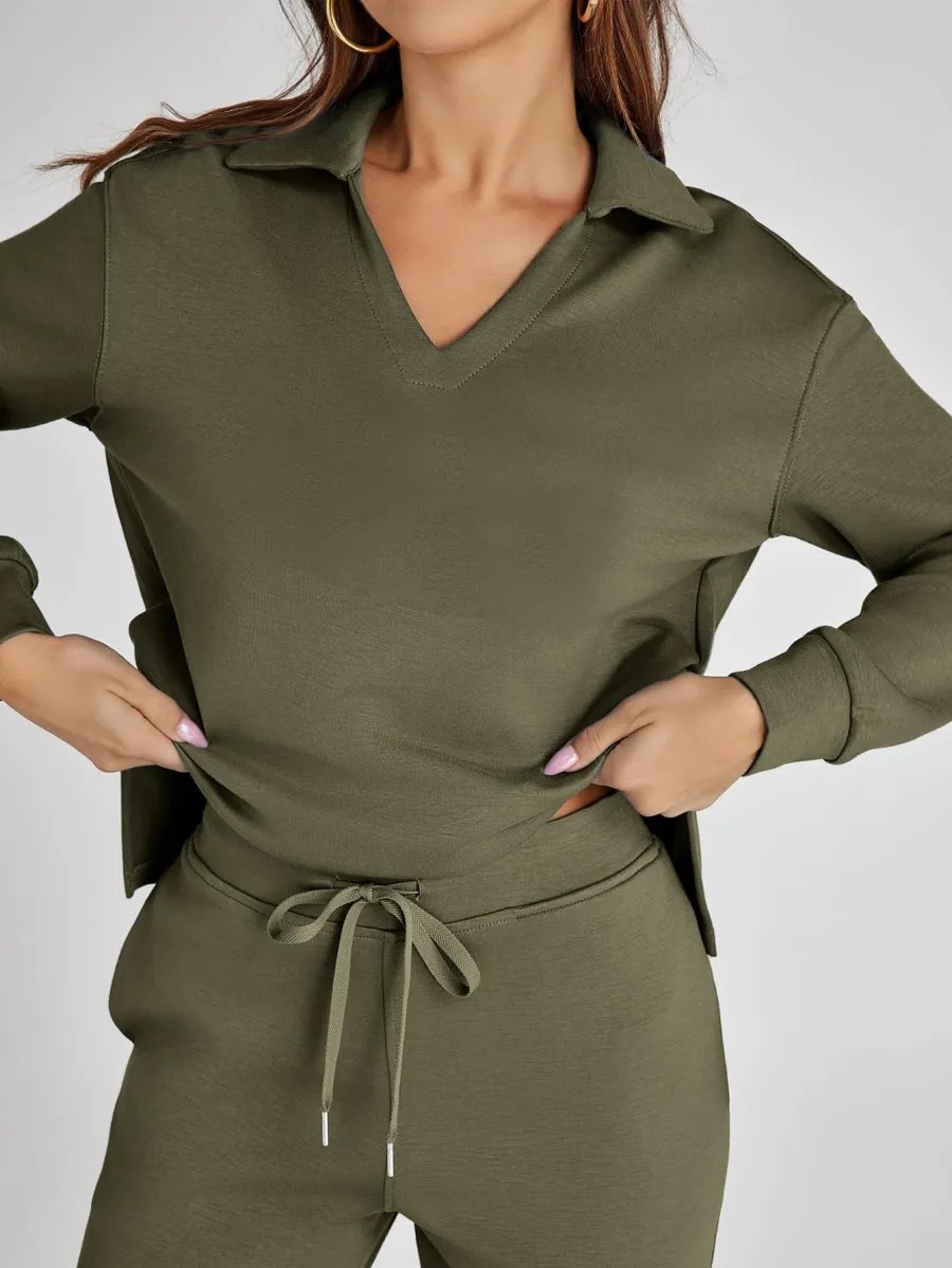Constituent Women's 2 Piece Sets Outfits Casual Long Sleeve Sweatsuits Sets (🔥Same as in the video)