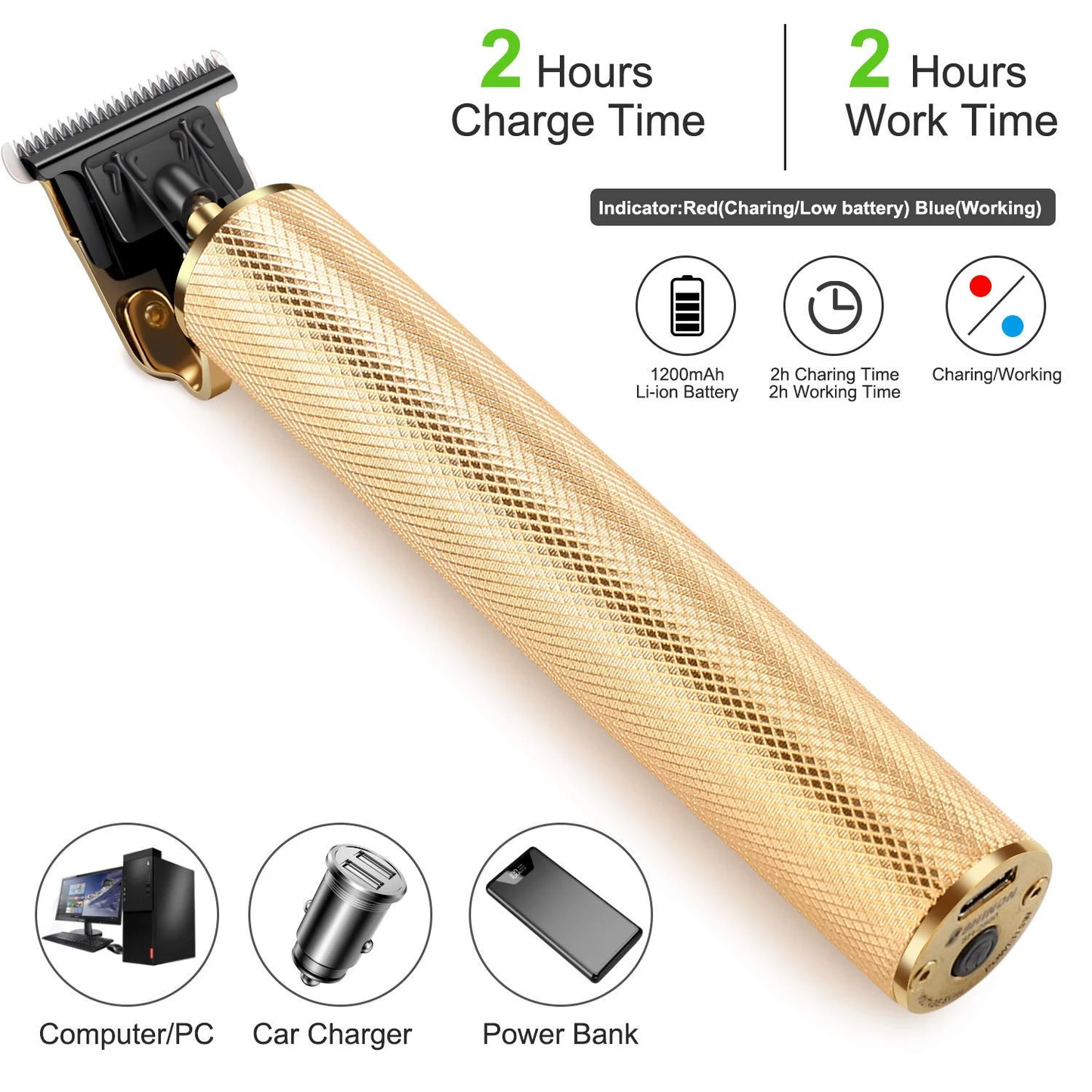 Electric Pro Li Outliner Hair Clippers Mens Hair Trimmer