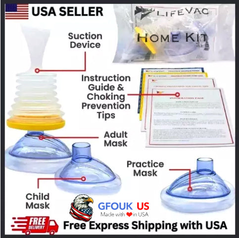 Lifevac Anti-Choking Device Adult and Child Non-Invasive Choking First Aid