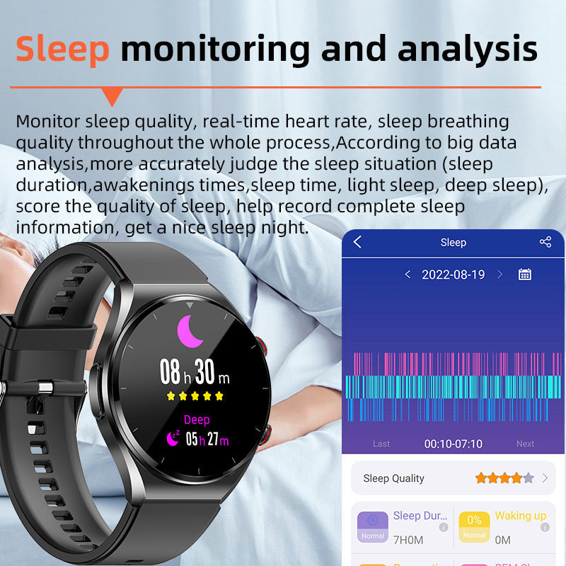 PH09 One-click Blood Glucose Blood Pressure ECG HRV Heart Measurement Suga Pro Health Smart Watch