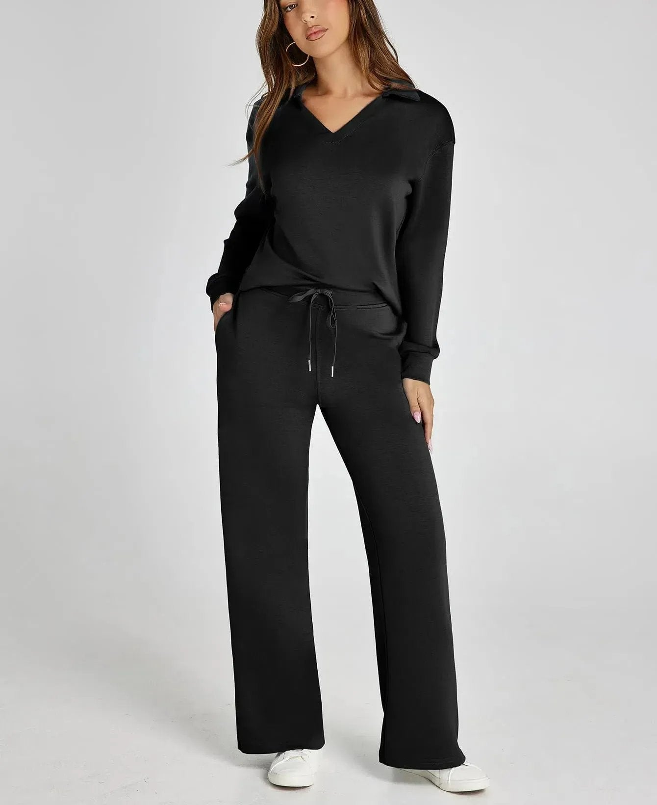 Constituent Women's 2 Piece Sets Outfits Casual Long Sleeve Sweatsuits Sets (🔥Same as in the video)