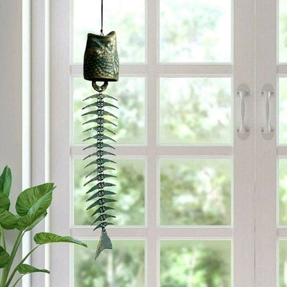 Metal Fish Bone Wind Chimes