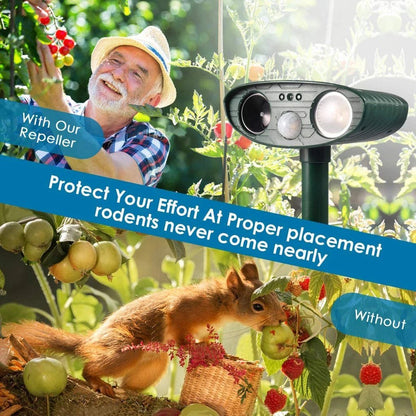 Raccoon Outdoor Ultrasonic Repeller - Solar Powered