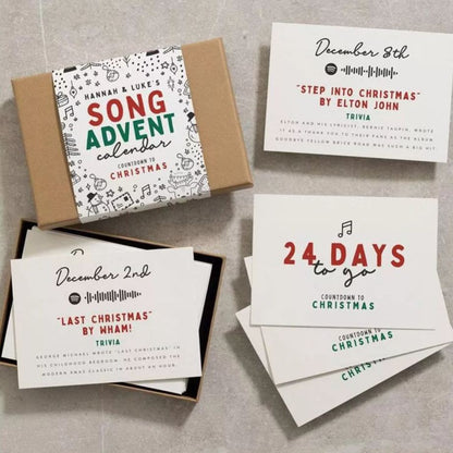 Christmas Advent Calendar-Twenty-Four Days Of Christmas Card Set