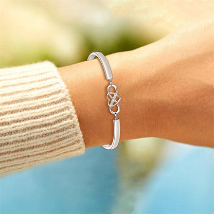 \Always Remember I Love You Mom Forever\" Love Heart Bracelet"