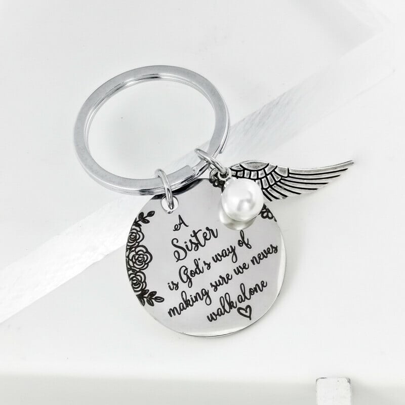 Sister Keychain – Christmas & Birthday Gift from Sister to Sister