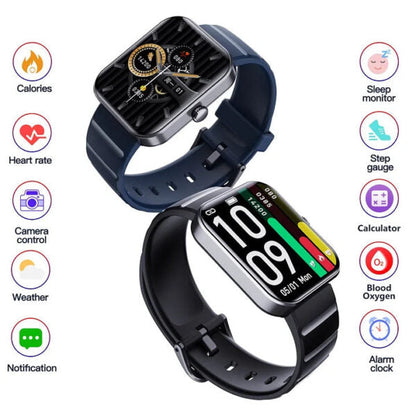 BCF21PRO Blood Sugar Blood Pressure Heart Rate Blood oxygen Sleep Monitoring Waterproof Smartwatch