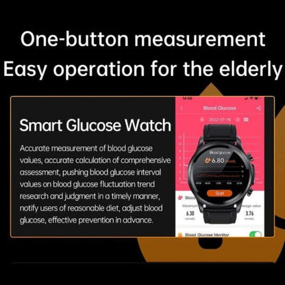 Geekran Non-Invasive Blood Glucose Test Smart Watch With ECG Band