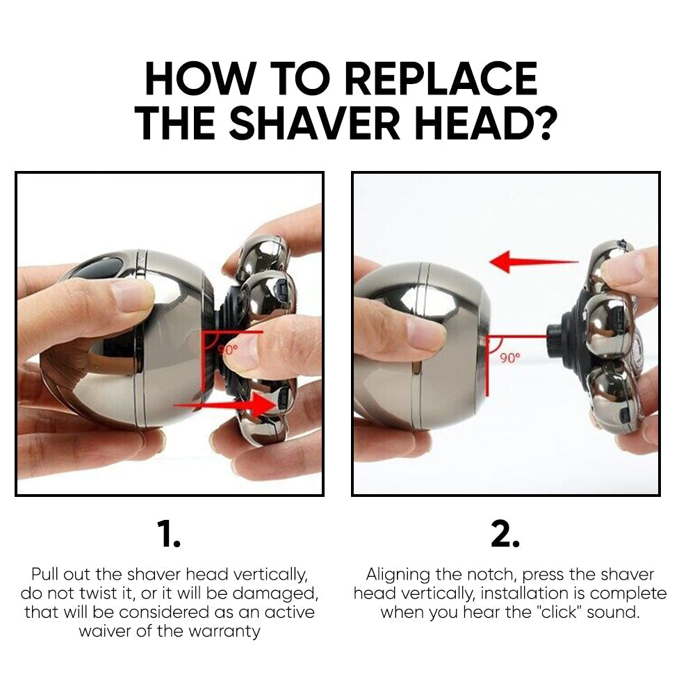 AirShave7 Wireless Head Shaver: Close, Comfortable Shave in Less than 2 Minutes