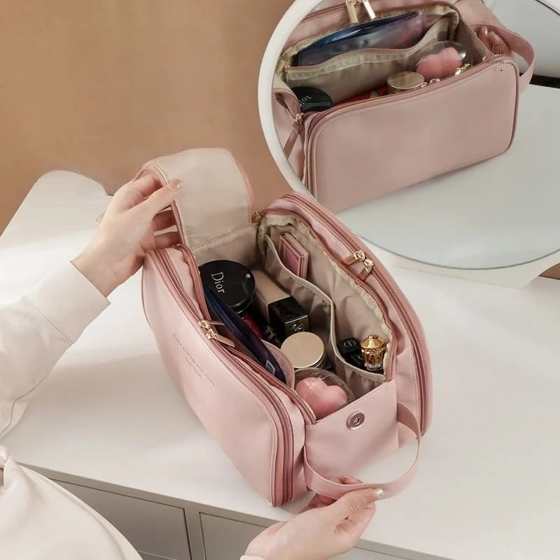 🔥pu leather pillow organza cosmetic bag🔥