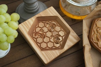 Wood Patterned Cookie Cutter - Embossing Mold For Cookies