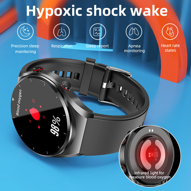 PH09 One-click Blood Glucose Blood Pressure ECG HRV Heart Measurement Suga Pro Health Smart Watch