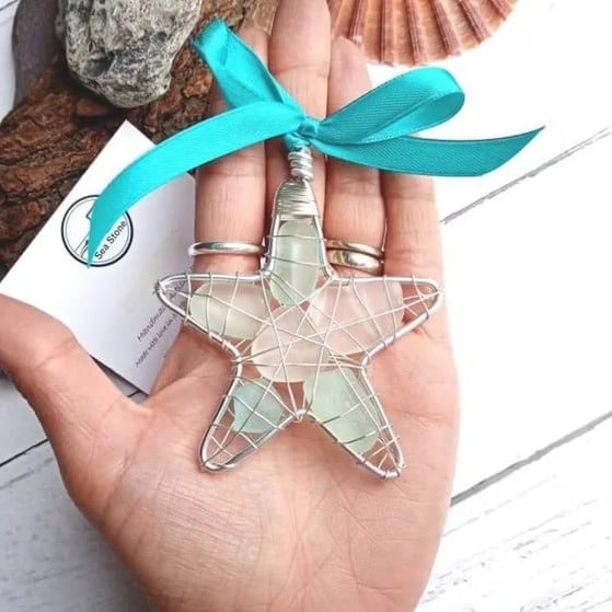 Sea Glass Christmas Tree Ornament