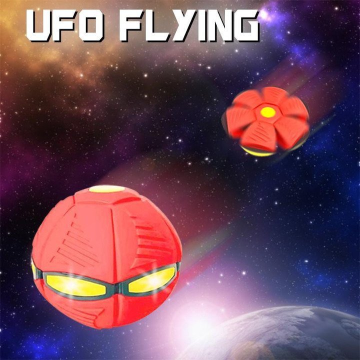 Matex Portable Creative Magic Light Flying Saucer UFO Ball For Kids