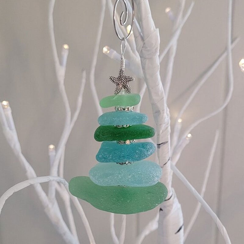 Sea Glass Christmas Tree Ornament