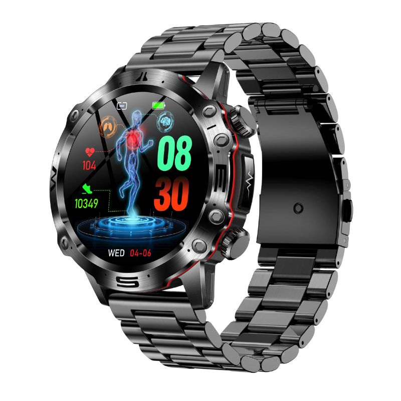 PH48 Hige-end ECG/EKG Blood Glucose Blood Pressure Health HD Sports Call Smart Watch