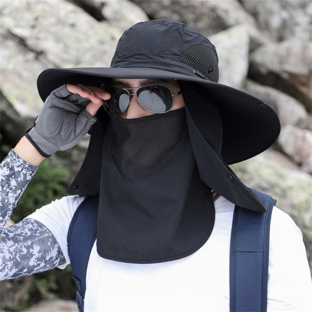 Breathable Wide Brim Outdoor Sun Protection Fishing Hat