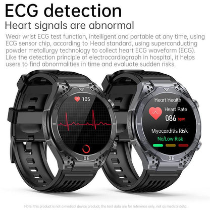 PHS4 AMOLED ECG Blood Glucose Blood Pressure Heart Rate Bluetooth Voice Call Smart Watch