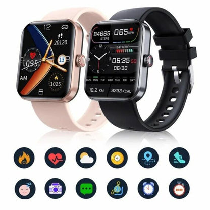 Bluetooth Smartwatch-All day monitoring of heart rate and blood pressure