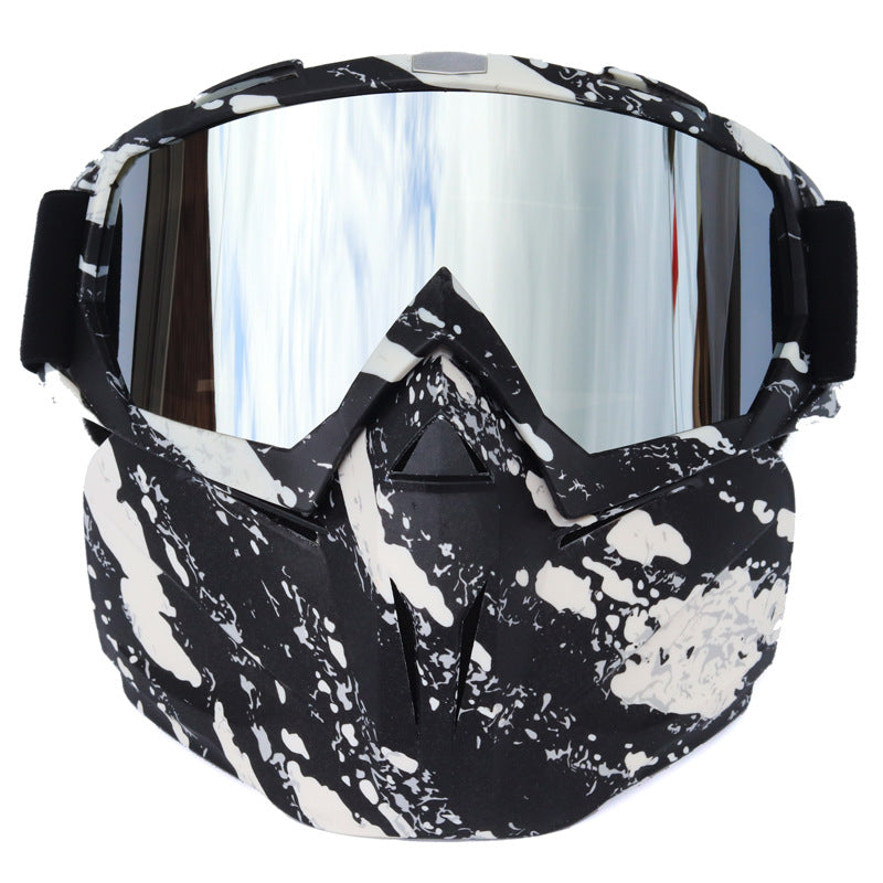 Premium Windproof Anti-Fog Motorcycling And Skiing Sport Mask Goggles With Box