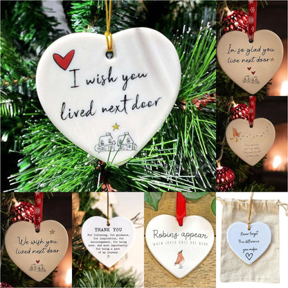 Christmas Heart Hanging Ornament