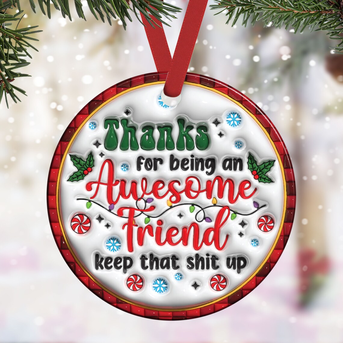 Friendship Ornament-🎁Awesome Friend