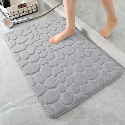 Last Day 51% OFF - Cobblestone Embossed Bathroom Bath Mat