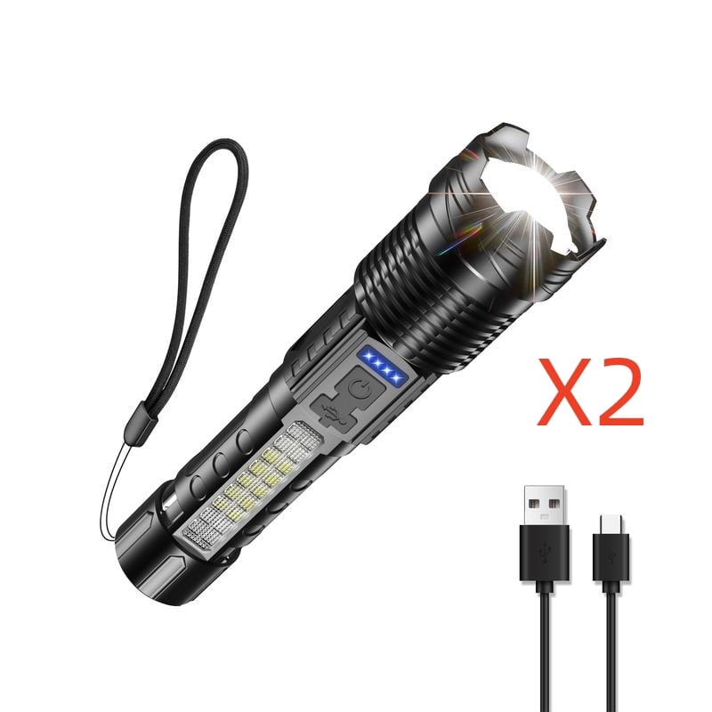 💥LAST DAY SALE 49% OFF💥Outdoor lighting white laser flashlight with cob warning side work light