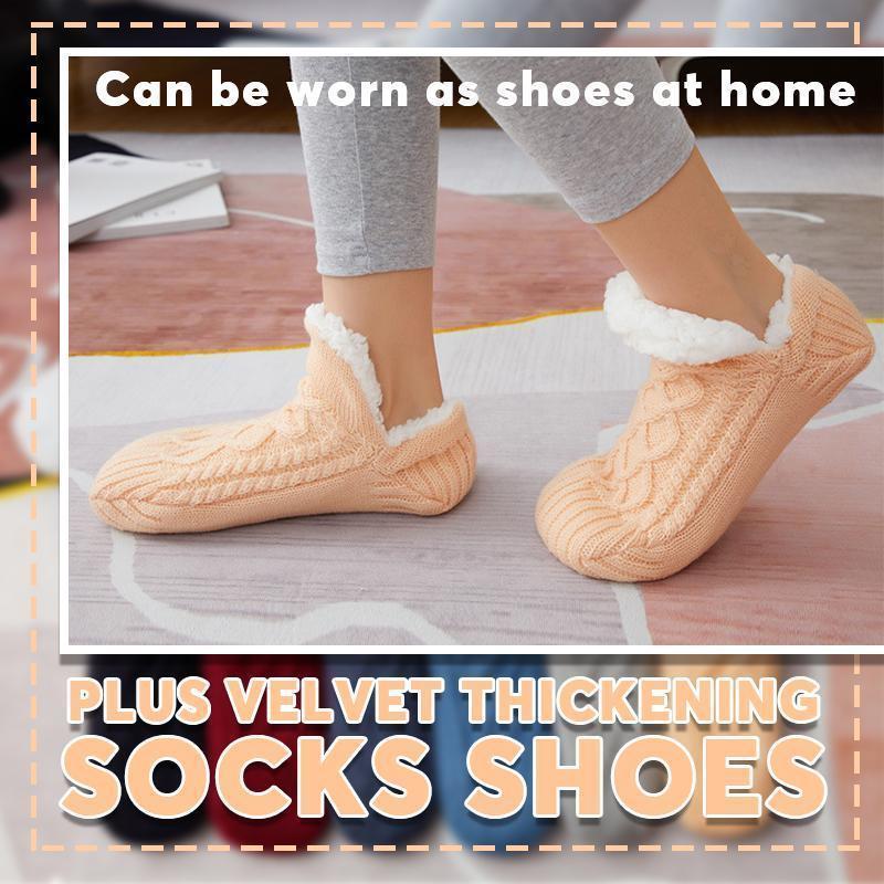 Plus Velvet Thickening Socks Shoes