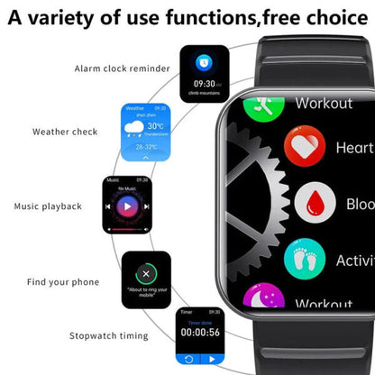 BCF21PRO Blood Sugar Blood Pressure Heart Rate Blood oxygen Sleep Monitoring Waterproof Smartwatch