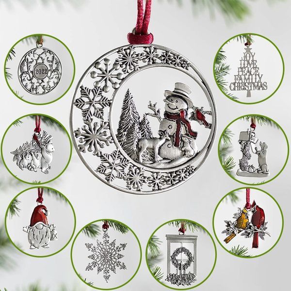 Solid Pewter Christmas Tree Ornament