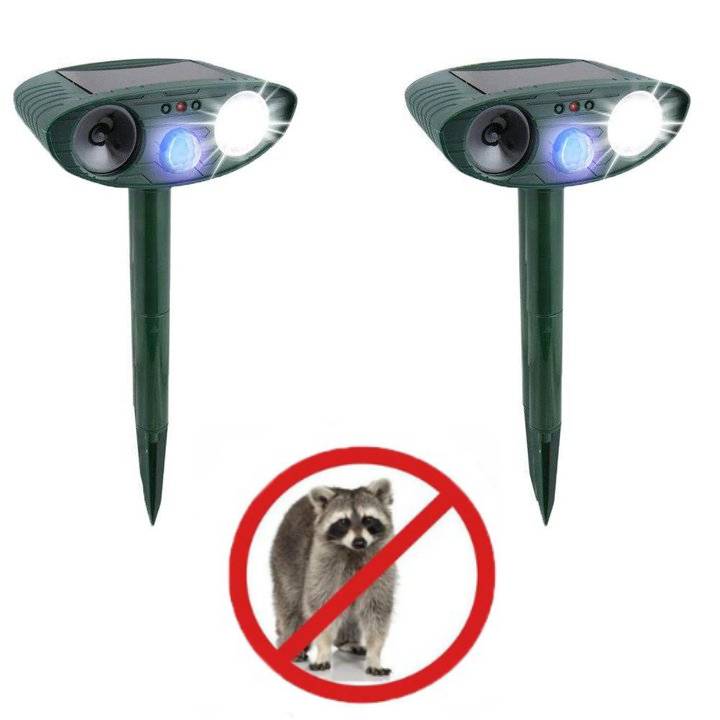 Raccoon Outdoor Ultrasonic Repeller - Solar Powered