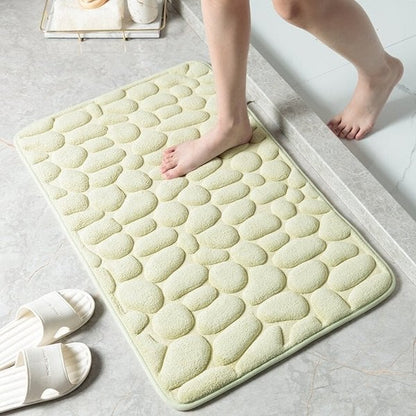 Last Day 51% OFF - Cobblestone Embossed Bathroom Bath Mat