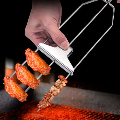 3 Way Grilling Skewers, Stainless Steel Skewers for BBQ