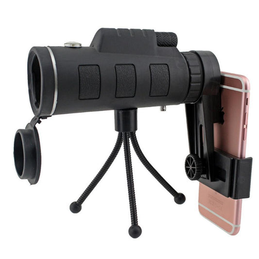 12X50 High Power Monocular Telescope With Smartphone Adapter and Tripod