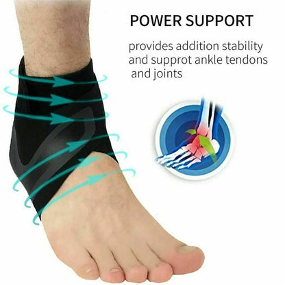 Plantar Ankle X Wrap Brace Support Compression Sleeve（Pair ）