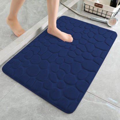 Last Day 51% OFF - Cobblestone Embossed Bathroom Bath Mat