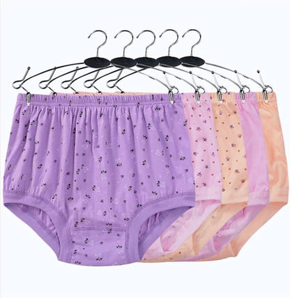 💥Hot Sale🔥2024 New High-Waist Ladies Cotton Panties Plus Sizes