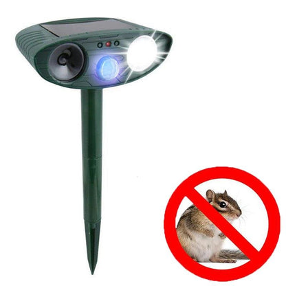 Ultrasonic Chipmunk Repeller - Solar Powered - Get Rid of Chipmunks in 48 Hours