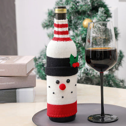 🎅Knitted Christmas Wine Bottle Sleeve