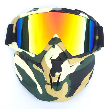 Premium Windproof Anti-Fog Motorcycling And Skiing Sport Mask Goggles With Box