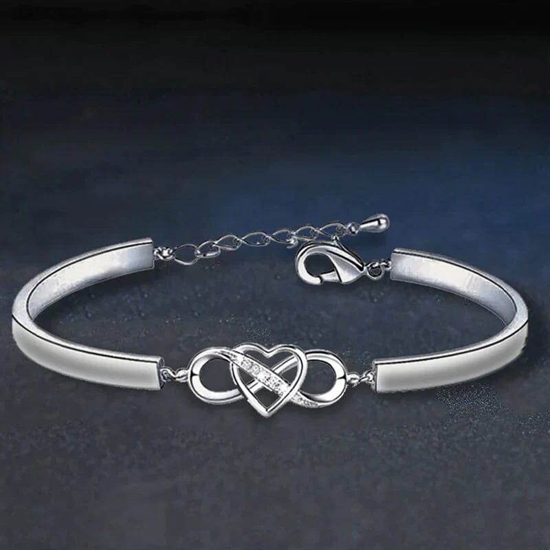 \Always Remember I Love You Mom Forever\" Love Heart Bracelet"